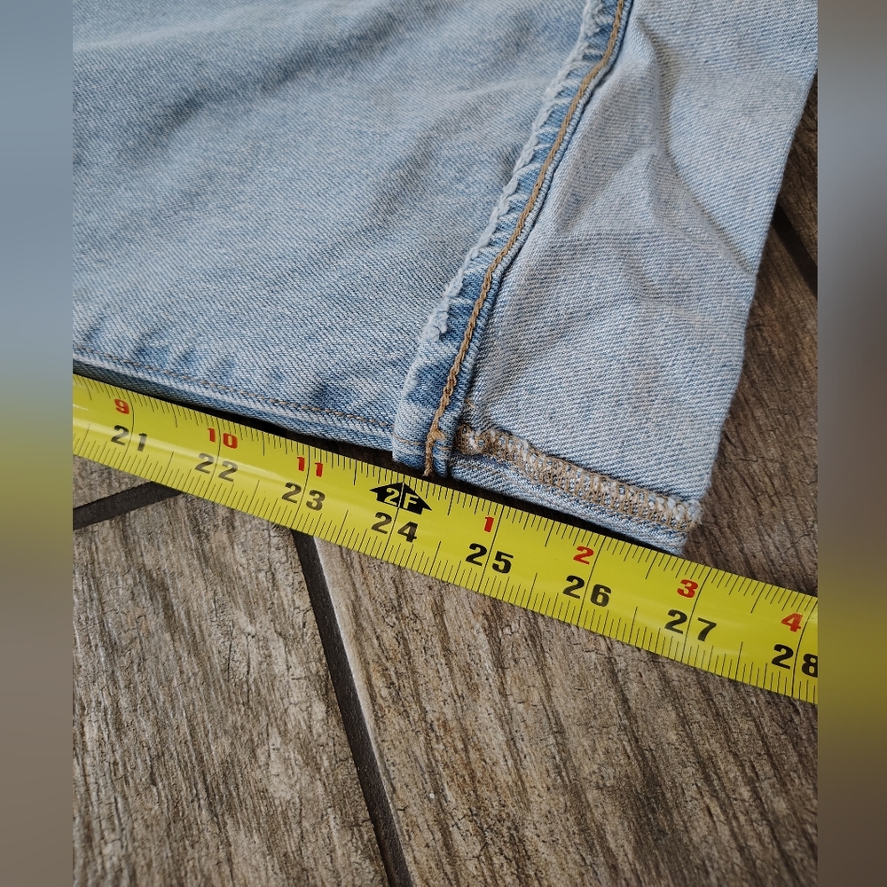 Loft Cuffed Wide Leg Denim Lightwash Jeans - Picture 5 of 15